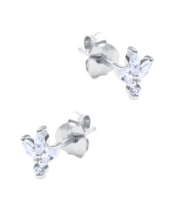 Gorgeous CZ Stone Silver Stud Earring STS-6275